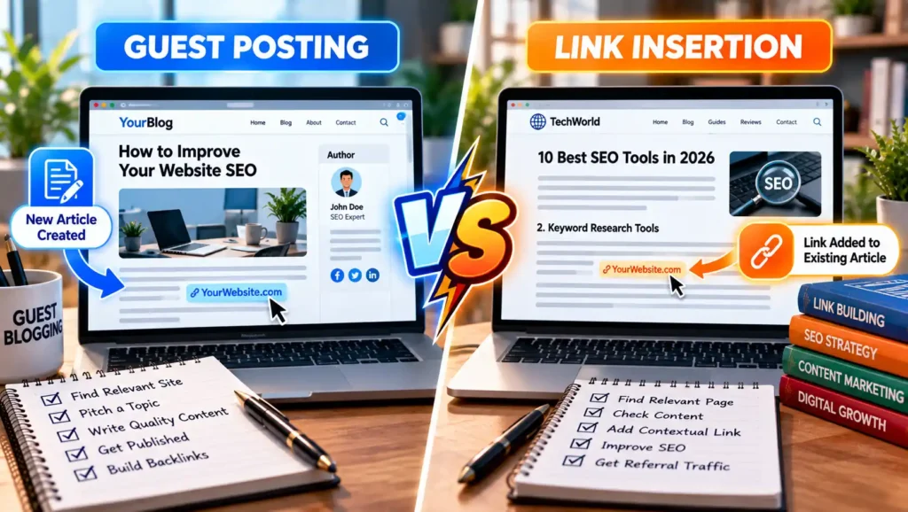 guest posting vs link insertion