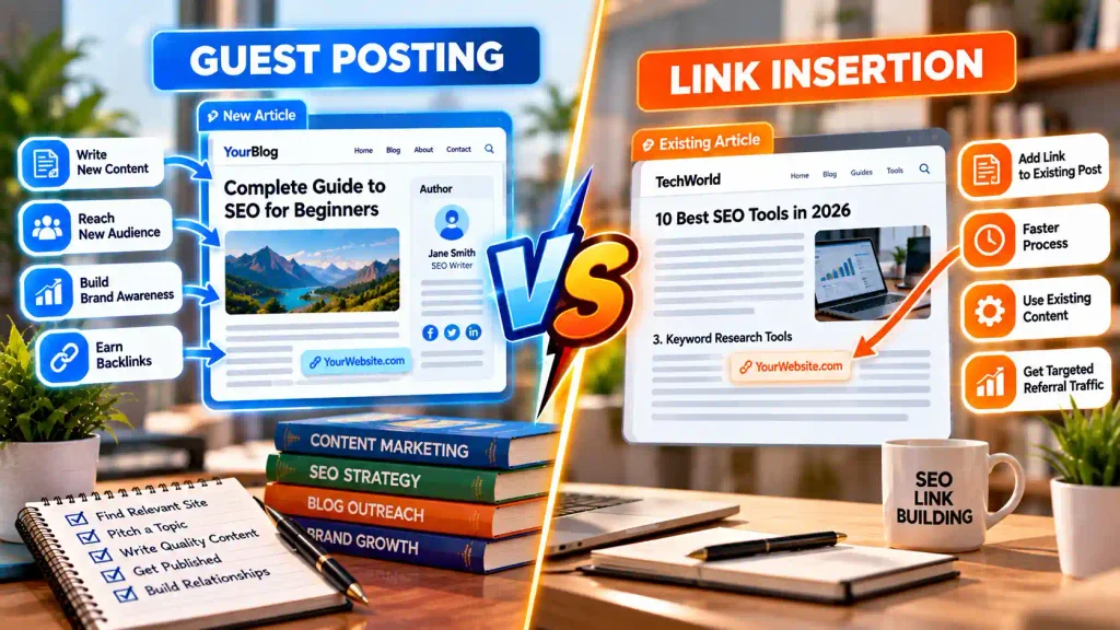 guest posting vs link insertion