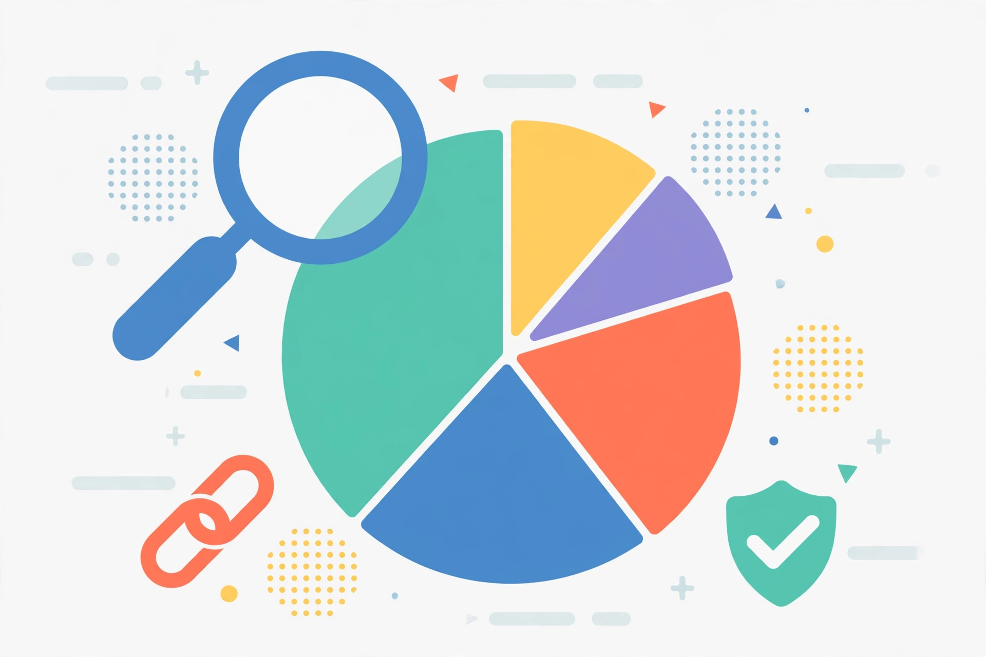 Healthy internal link anchor text distribution chart