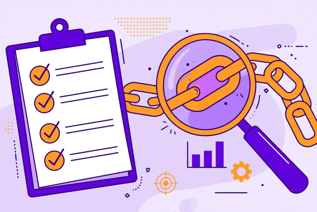 Backlink audit step by step guide illustration