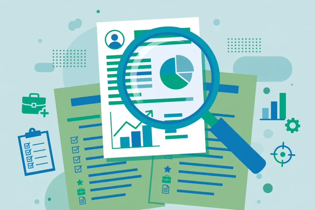 How to hire SEO content writer illustration with resumes