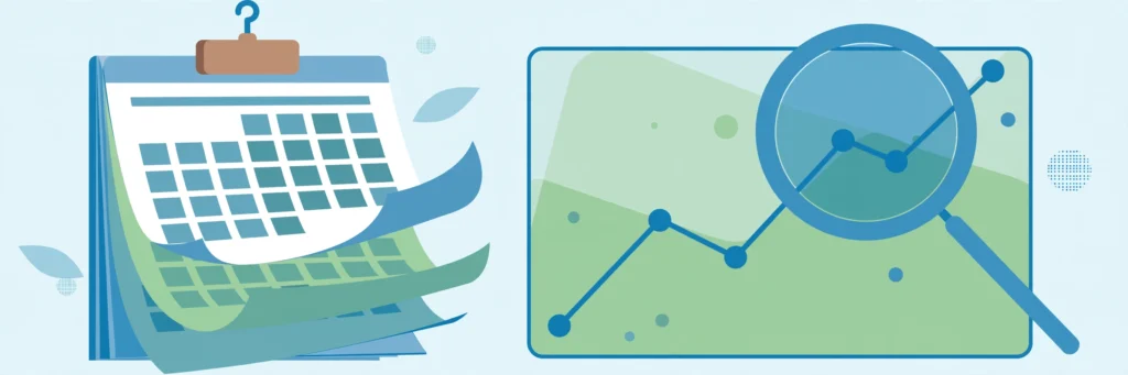 How long does SEO take - calendar and ranking growth illustration