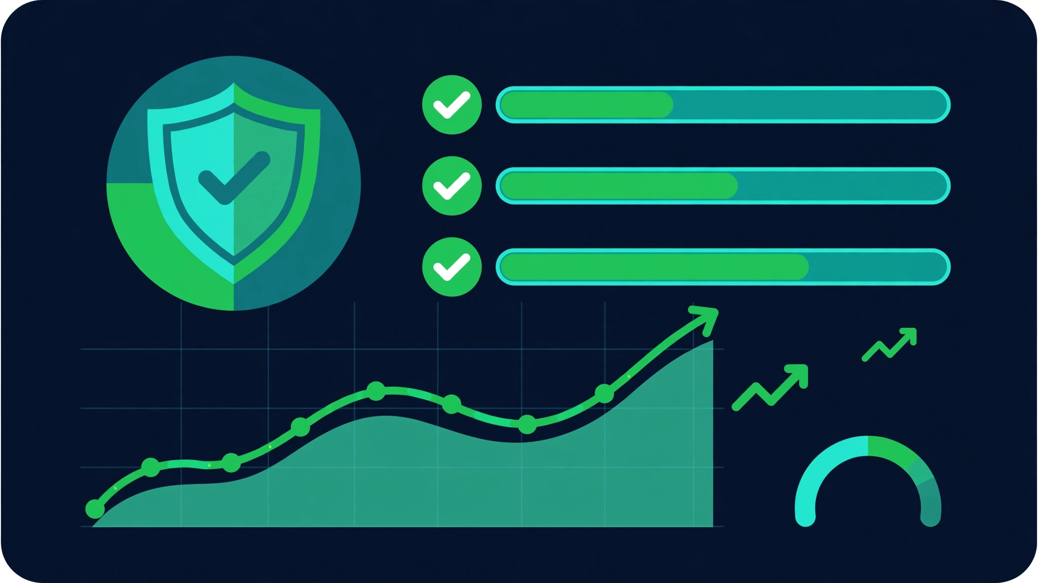 Clean backlink quality check dashboard showing green checkmarks for safe links