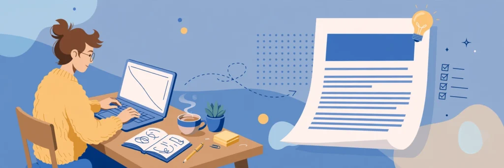 how to write a guest post — writer drafting an article on a laptop