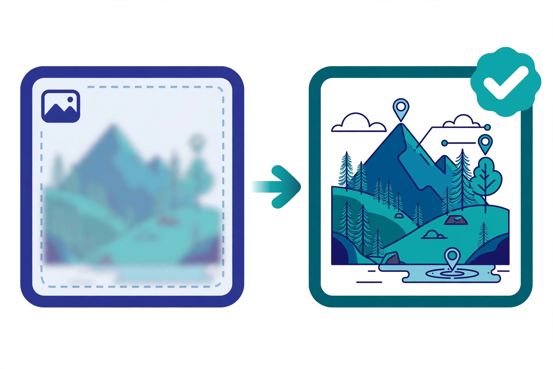 How to write alt text for SEO — before and after comparison of vague versus detailed alt text