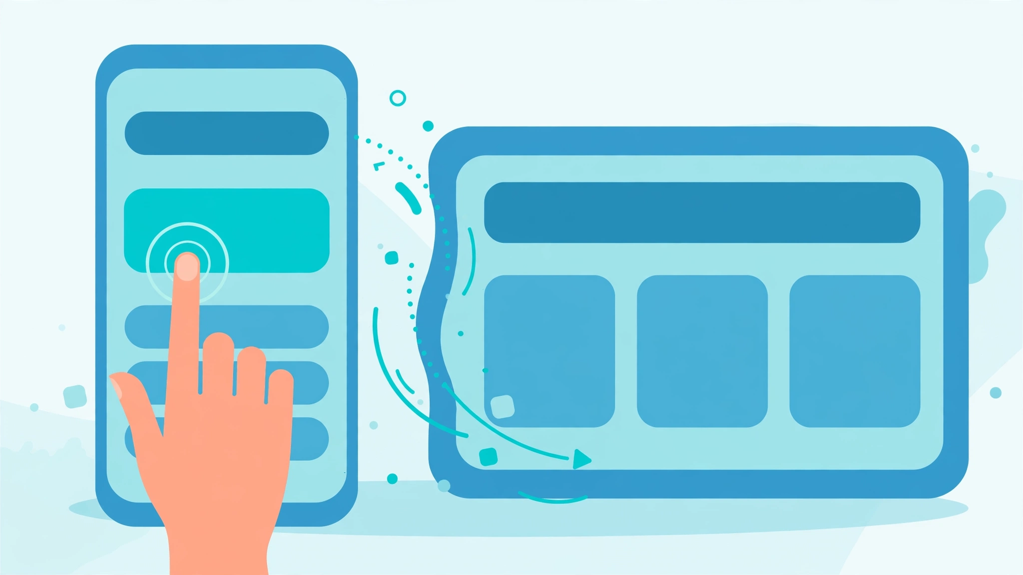 responsive website layouts across smartphone and tablet devices
