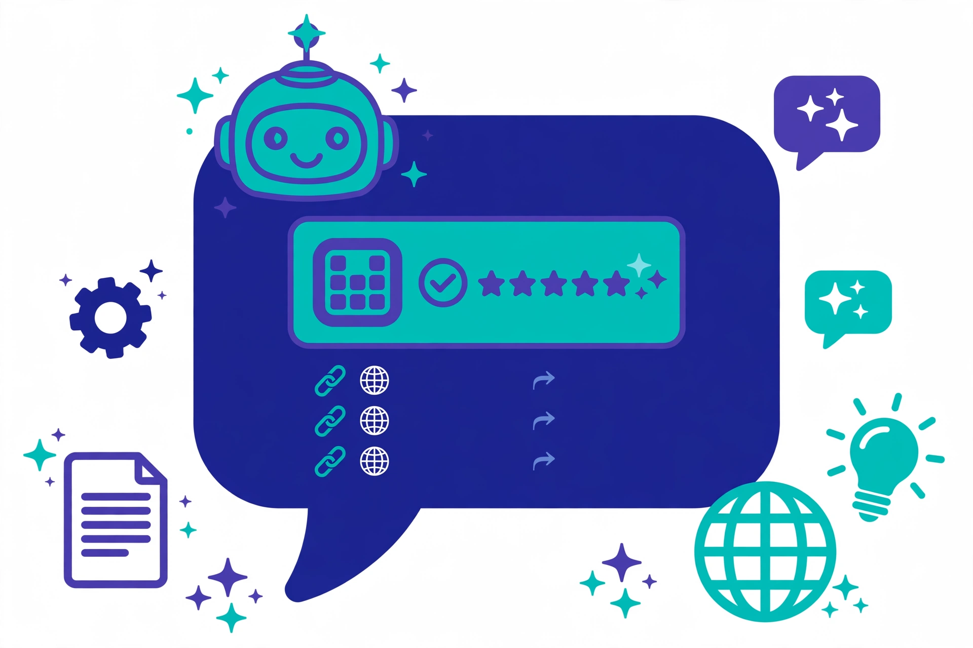 SEO for SaaS AI search with a chatbot answer recommending a software product with citation links
