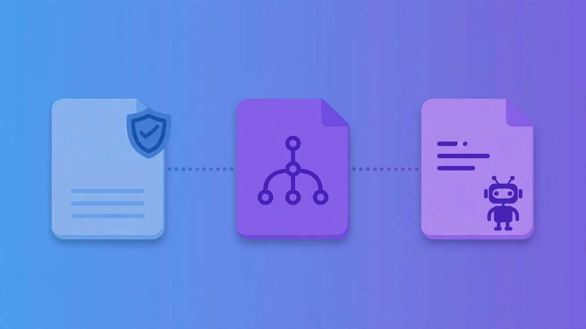 Illustration comparing robots.txt, sitemap.xml and llms.txt files