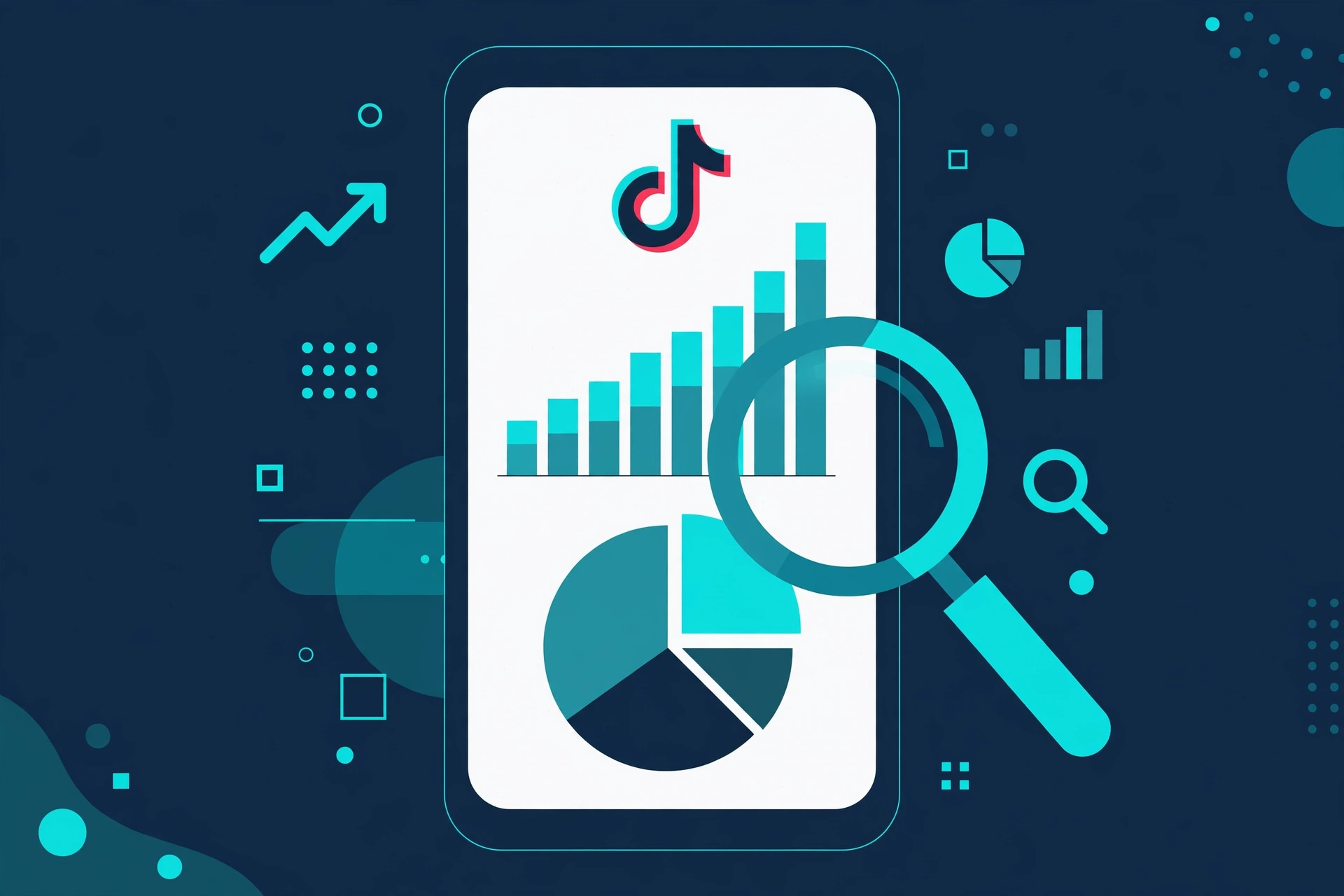 TikTok SEO analytics dashboard measuring search traffic
