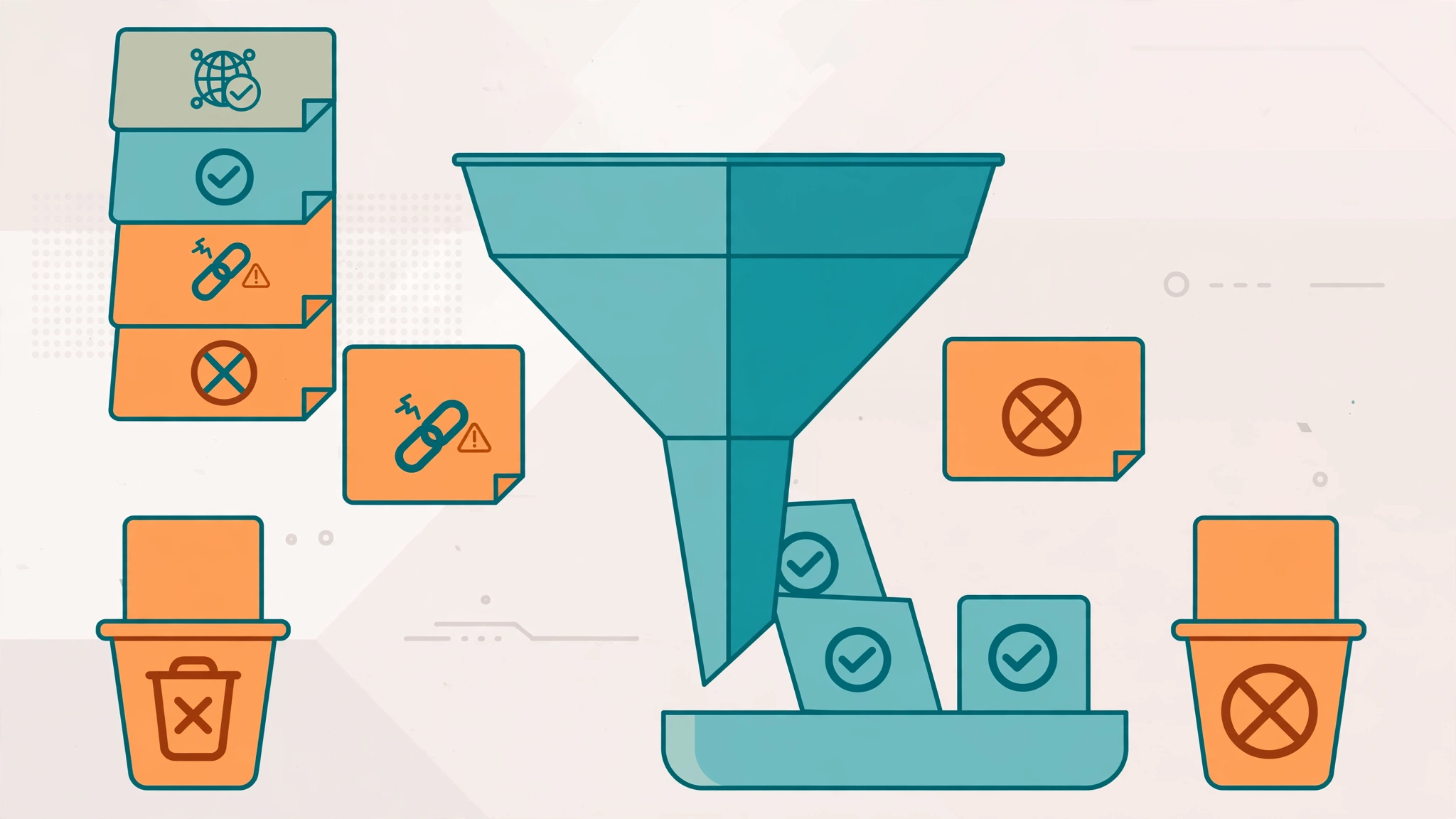 XML sitemap optimization filter removing broken redirect and noindex URLs