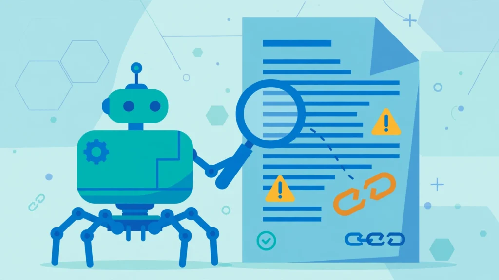 XML sitemap optimization audit showing crawler bot checking sitemap entries